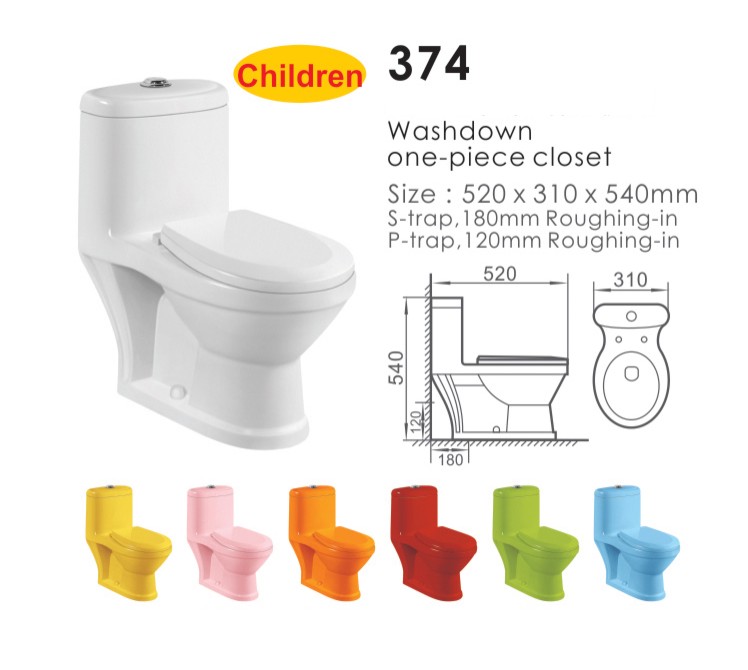 Children's Toilet washdown one piece