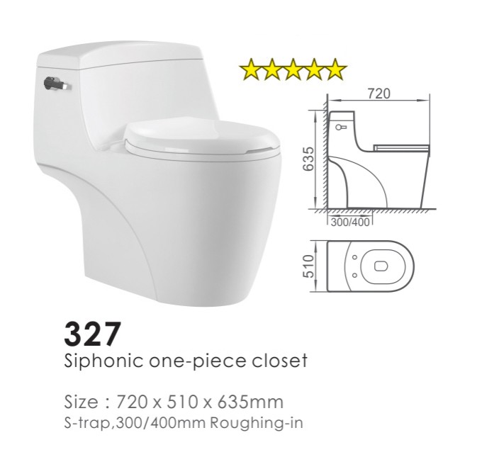 327 Siphonic One Piece Toilet